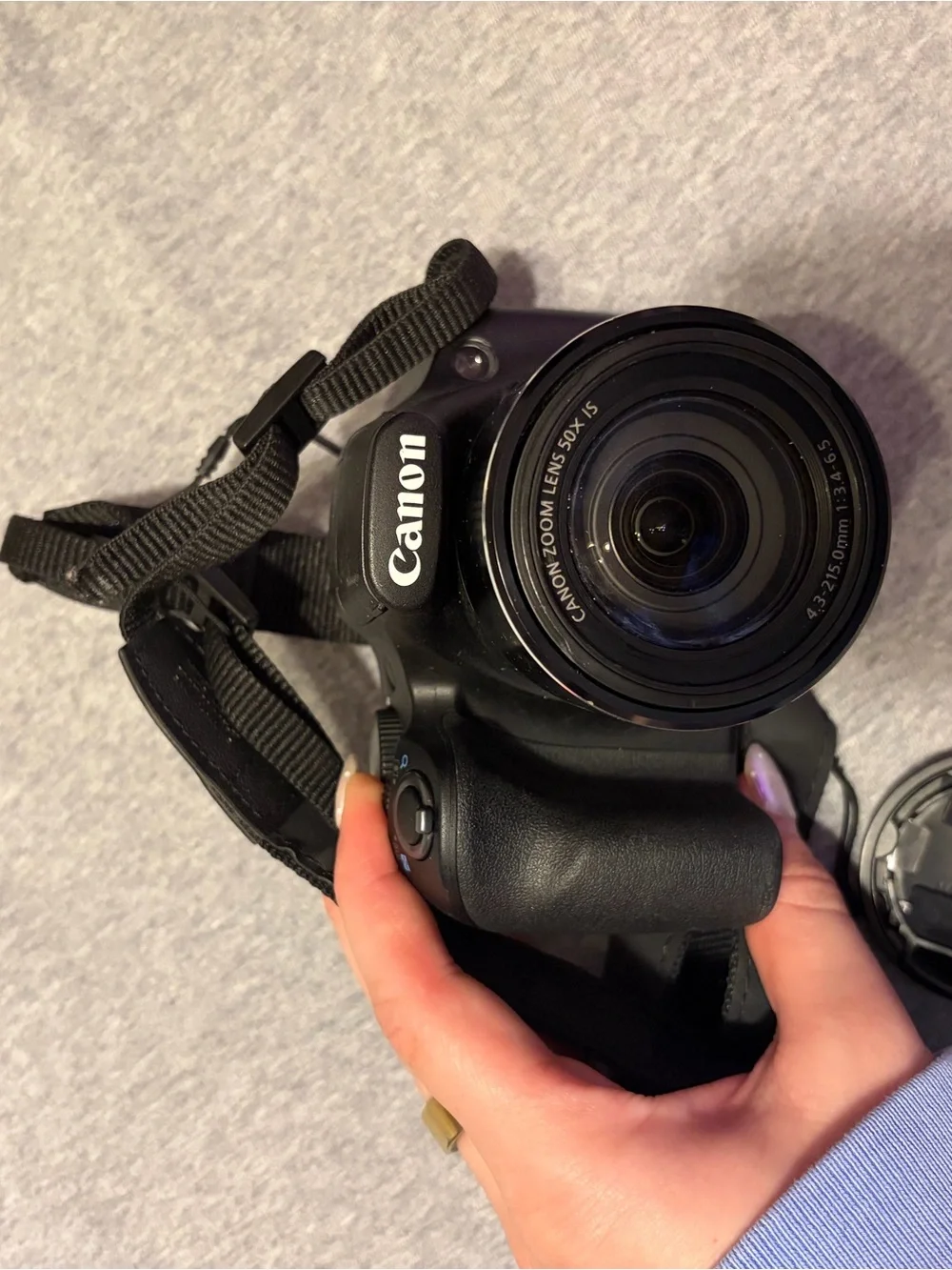 Canon Black PowerShot SX530 HS Compact Bridge Camera with Strap